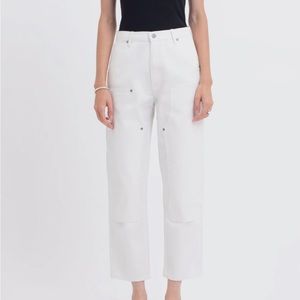 RENGGLI Work Pant in Chalk